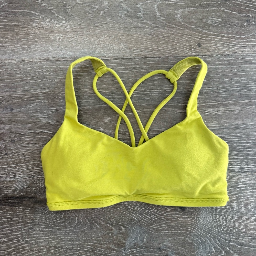 Lululemon Lime Green sports bra size 2